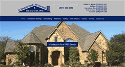 Desktop Screenshot of cornerstoneroofingtexas.com